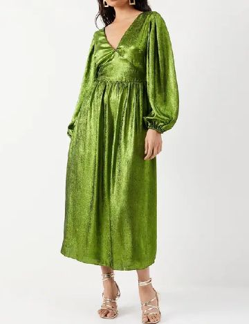 Rochie medie WAREHOUSE, verde