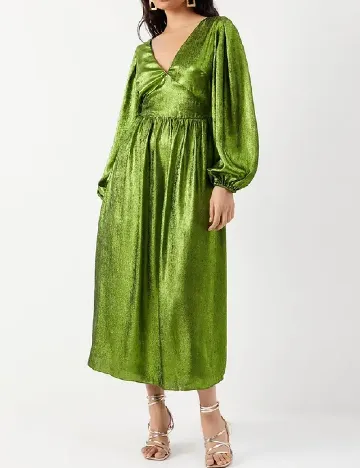 Rochie medie WAREHOUSE, verde