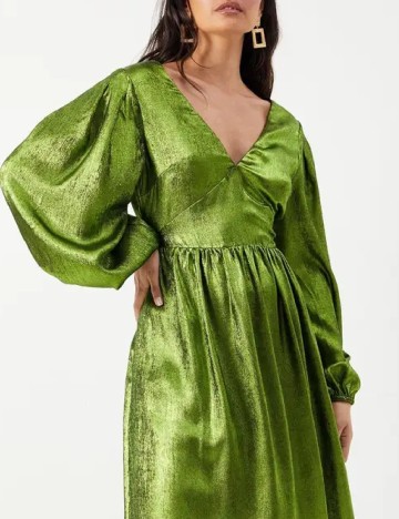 Rochie medie WAREHOUSE, verde
