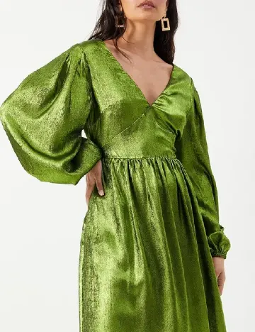Rochie medie WAREHOUSE, verde