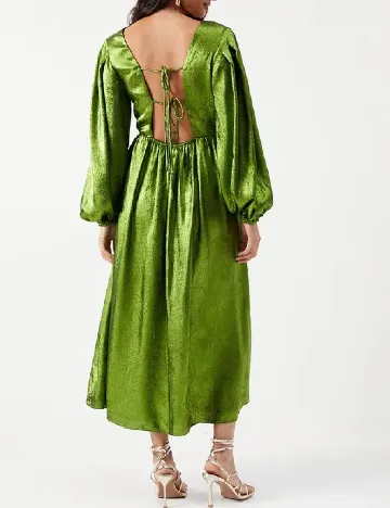 Rochie medie WAREHOUSE, verde