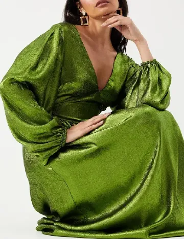 Rochie medie WAREHOUSE, verde