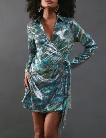 Rochie scurta WAREHOUSE, verde