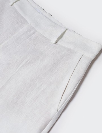 Pantaloni Mango, alb