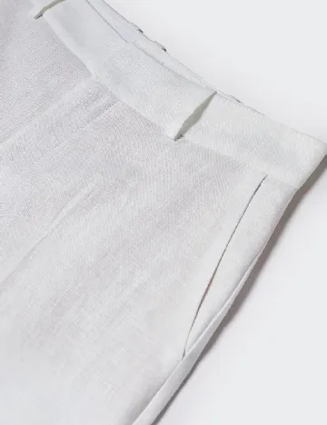 Pantaloni Mango, alb