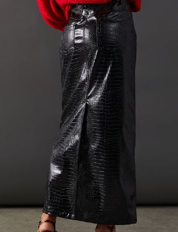 Fusta WAREHOUSE, negru