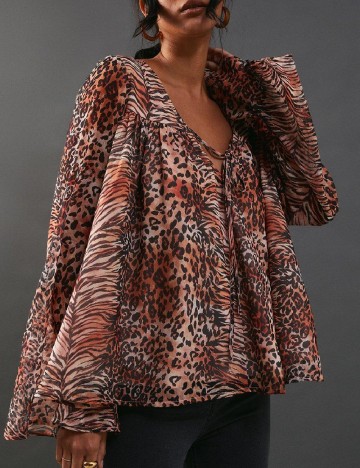 Bluza WAREHOUSE, animal print