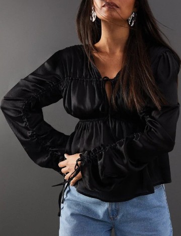 Bluza WAREHOUSE, negru
