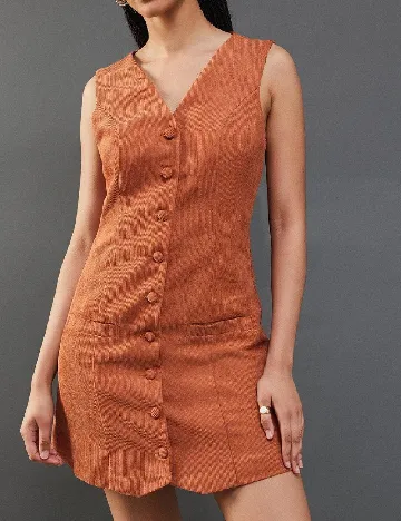 Rochie scurta WAREHOUSE, maro