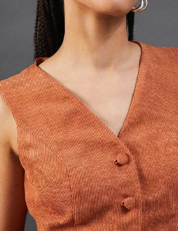 Rochie scurta WAREHOUSE, maro