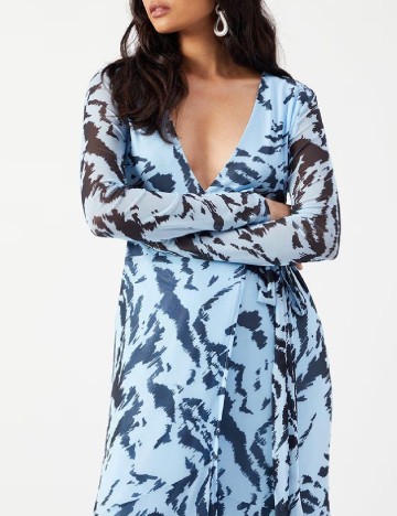 Rochie lunga WAREHOUSE, albastru