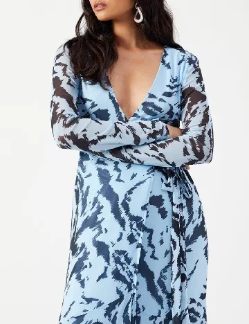 Rochie lunga WAREHOUSE, albastru