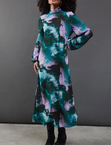 Rochie lunga WAREHOUSE, verde