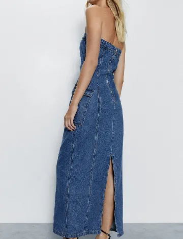 Rochie lunga WAREHOUSE, albastru