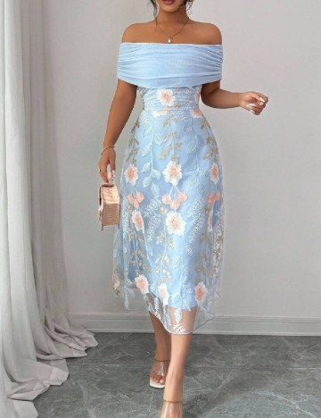 Rochie medie SHEIN, albastru