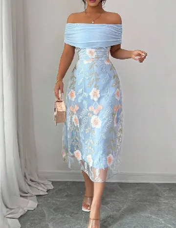 Rochie medie SHEIN, albastru