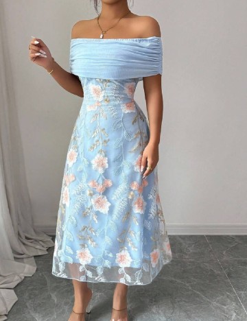Rochie medie SHEIN, albastru