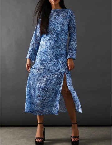 Rochie medie WAREHOUSE, albastru