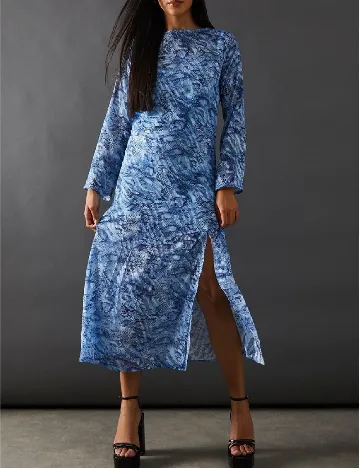 Rochie medie WAREHOUSE, albastru