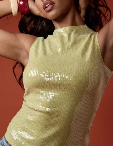 Top Missguided, verde