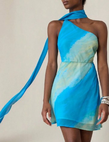 Rochie scurta Aveloria, mix culori