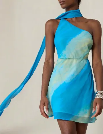 Rochie scurta Aveloria, mix culori