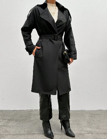 Trench SHEIN, negru