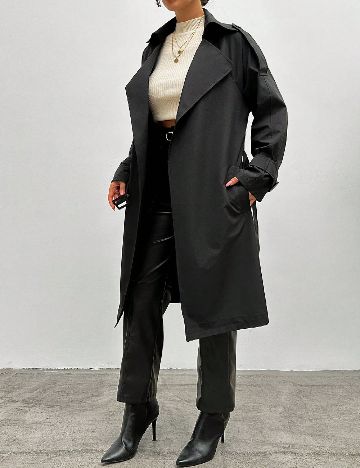 Trench SHEIN, negru