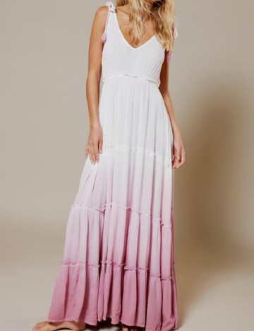 Rochie lunga WAREHOUSE, alb