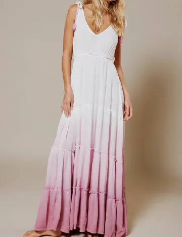 Rochie lunga WAREHOUSE, alb
