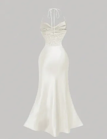 Rochie medie SHEIN, ecru