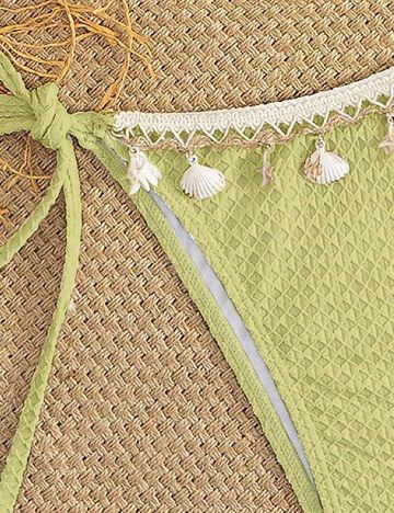 Costum de baie SHEIN, verde
