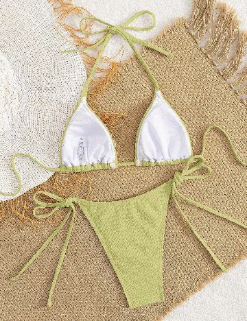 Costum de baie SHEIN, verde