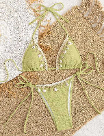 Costum de baie SHEIN, verde
