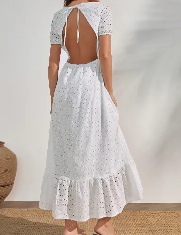 Rochie medie SHEIN, alb