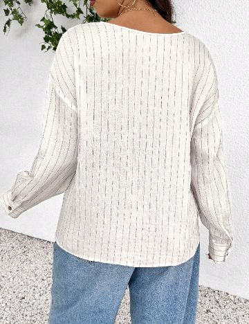 Bluza SHEIN CURVE, alb