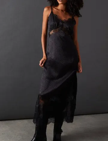 Rochie lunga WAREHOUSE, negru