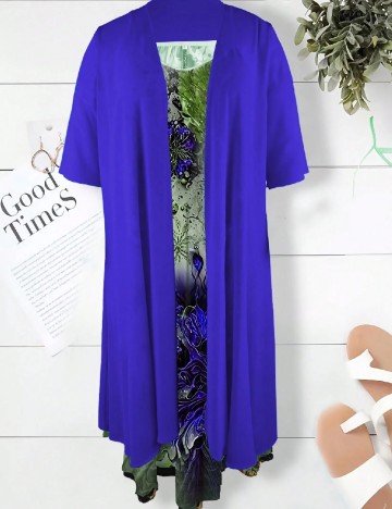 Set Rochie si Cardigan SHEIN CURVE, mix culori