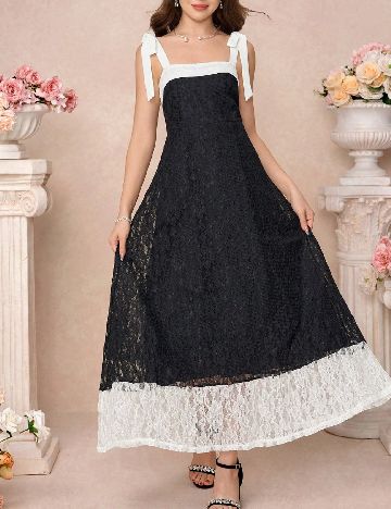 Rochie Shein Kids, negru/alb