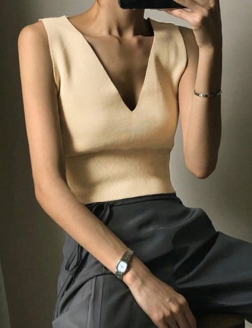 Top SHEIN, crem