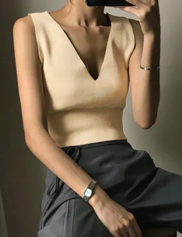Top SHEIN, crem