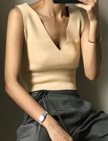 Top SHEIN, crem