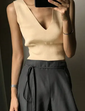 Top SHEIN, crem