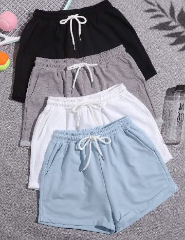 Set Pantaloni scurti 4 perechi SHEIN, mix culori
