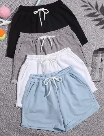 Set Pantaloni scurti 4 perechi SHEIN, mix culori