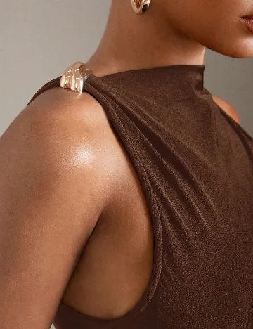Rochie lunga SHEIN, maro