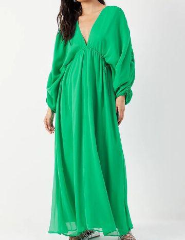 Rochie lunga WAREHOUSE, verde