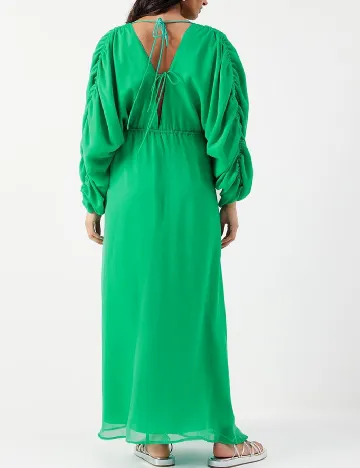 Rochie lunga WAREHOUSE, verde