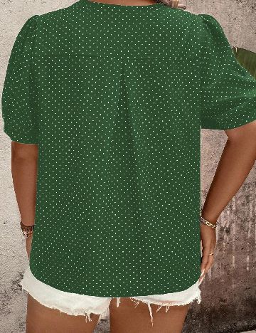 Bluza SHEIN CURVE, verde
