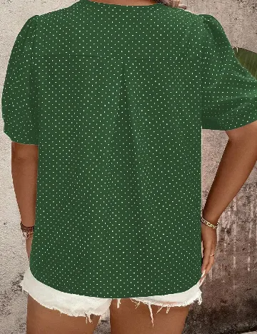 Bluza SHEIN CURVE, verde